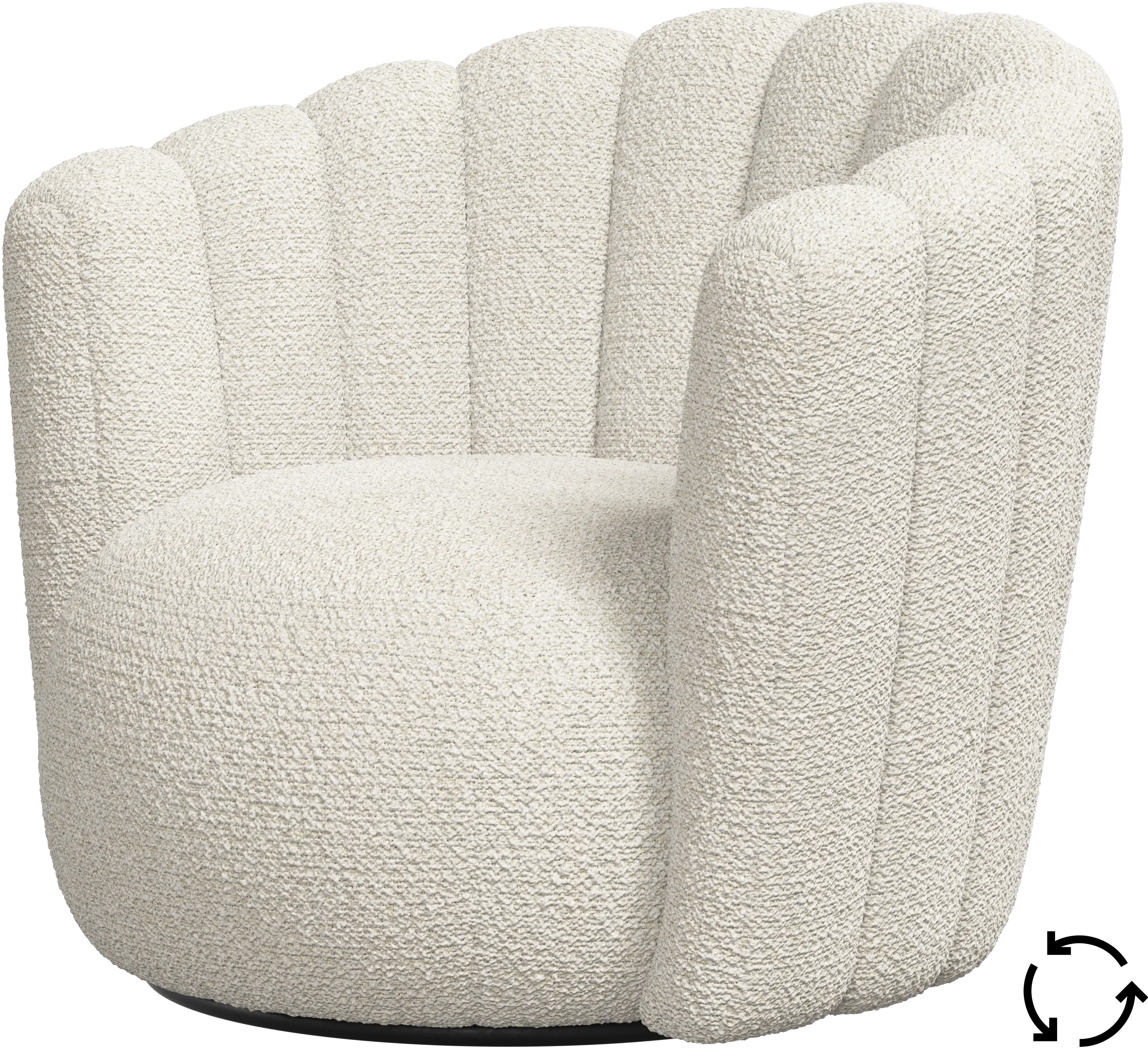 Sweet Art armchair with swivel function